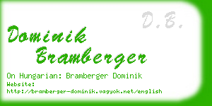 dominik bramberger business card